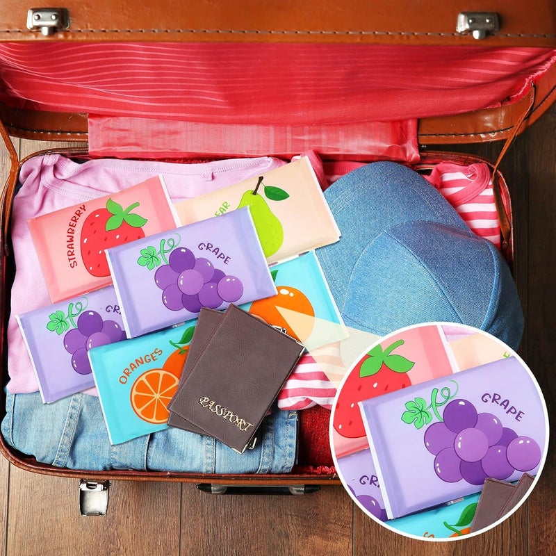 PerKoop 100 Pack Pocket Tissues Travel Slim Packs Small Facial Tissues Wallet Size Toilet Paper for Travel Guest Wedding Supplies, 4 Styles(Fruits) - Image 5